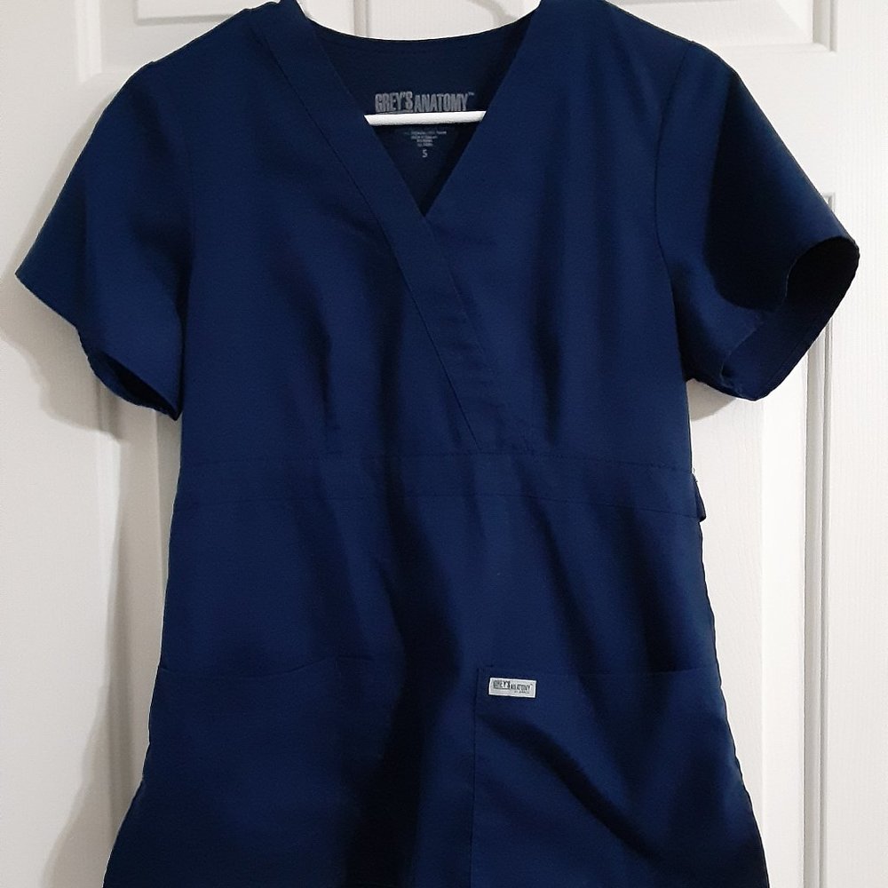 Grey's Anatomy Women's Scrub Mock Wrap Top